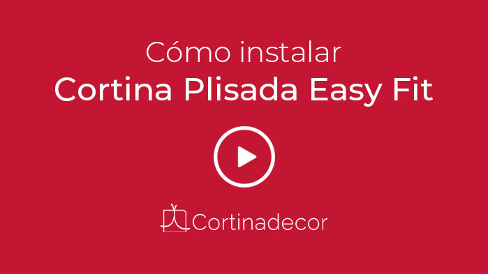 Instalação vídeo de cortinas plisadas easy fit
