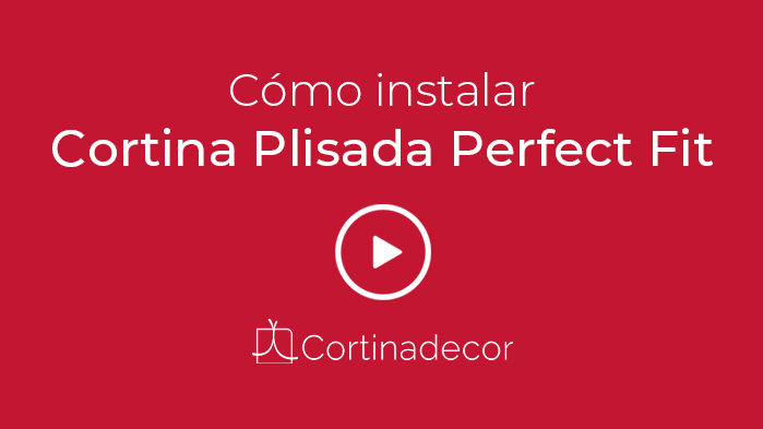 Instalação vídeo de cortinas plisadas perfect fit