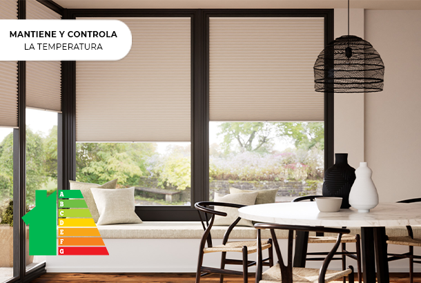 Cortinas plissadas