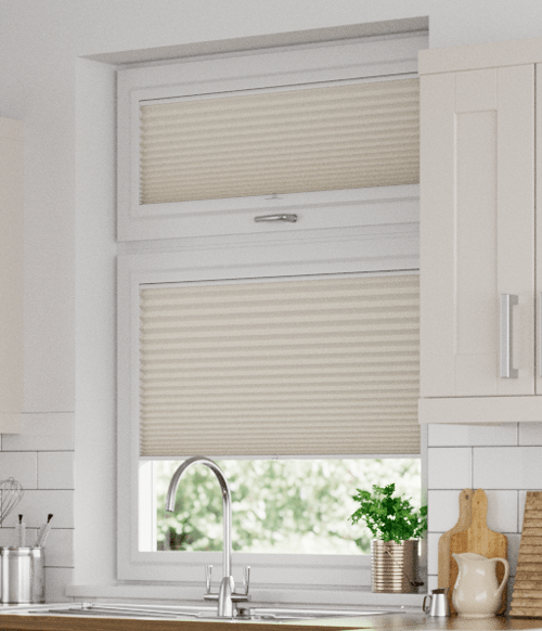 Cortinas plissadas sem perfuração