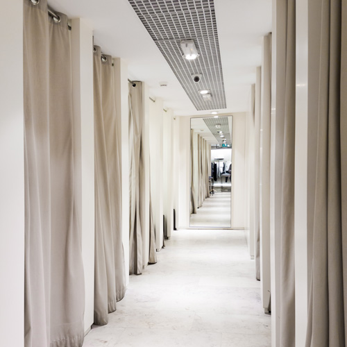 Cortinas para salas de prova