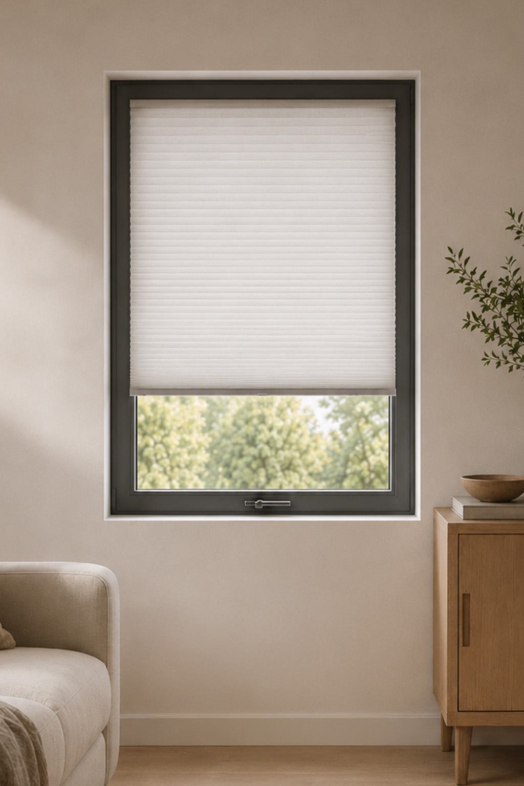 Cortinas plissadas