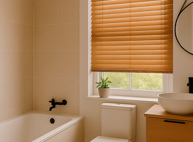 Wood effect Venetian blinds