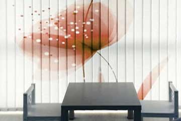 Cortinas Verticais Slats verticais impressos
